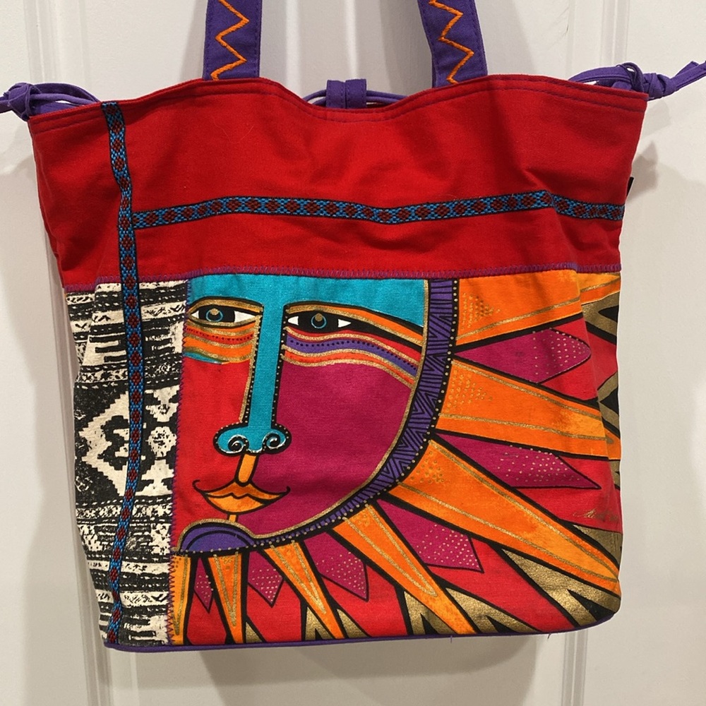 Laurel Burch Celestial Rays Drawstring Totebag - image 4